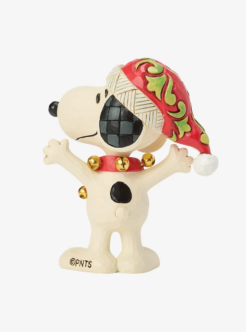 Jim Shore Peanuts Snoopy with Bells Mini Figurine