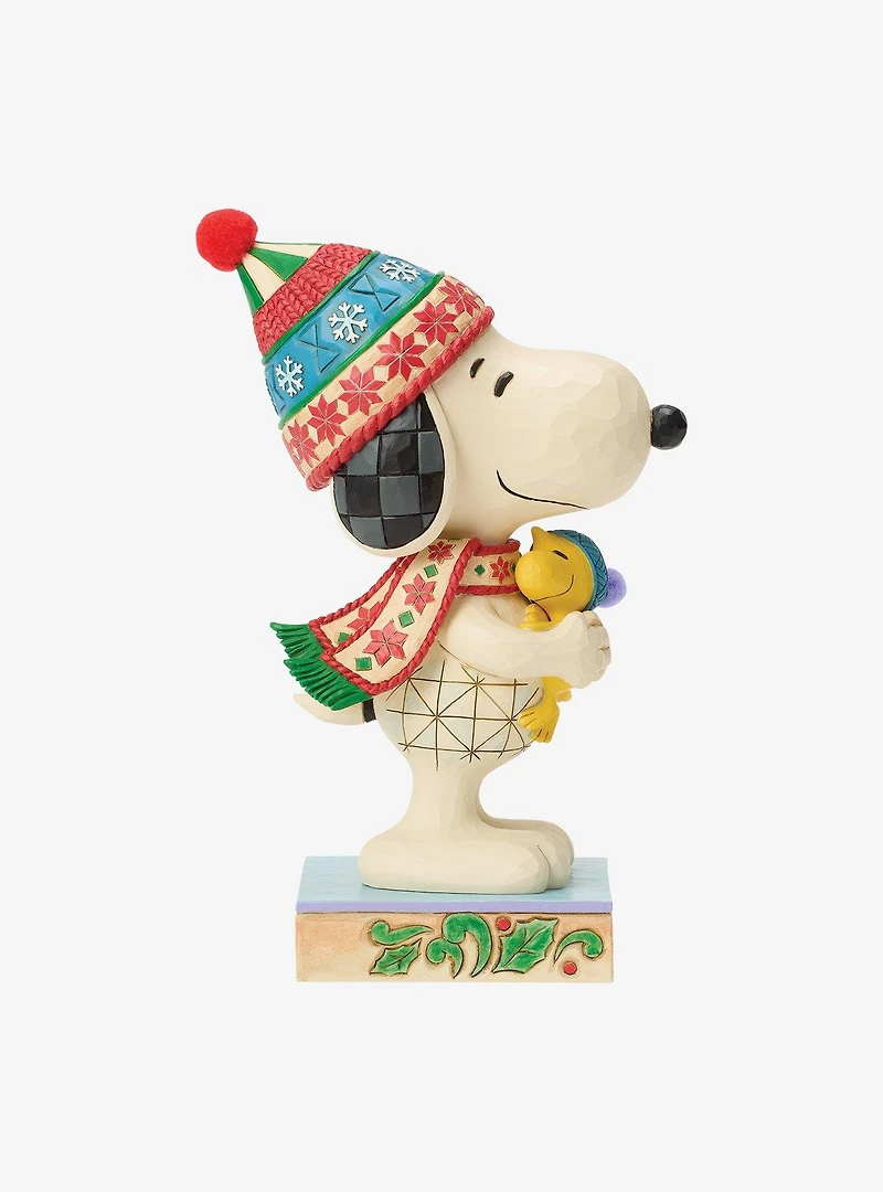 Jim Shore Peanuts Snoopy Hugging Woodstock Figurine