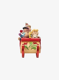 Jim Shore Peanuts Snoopy and Friends in Sleigh Figurine