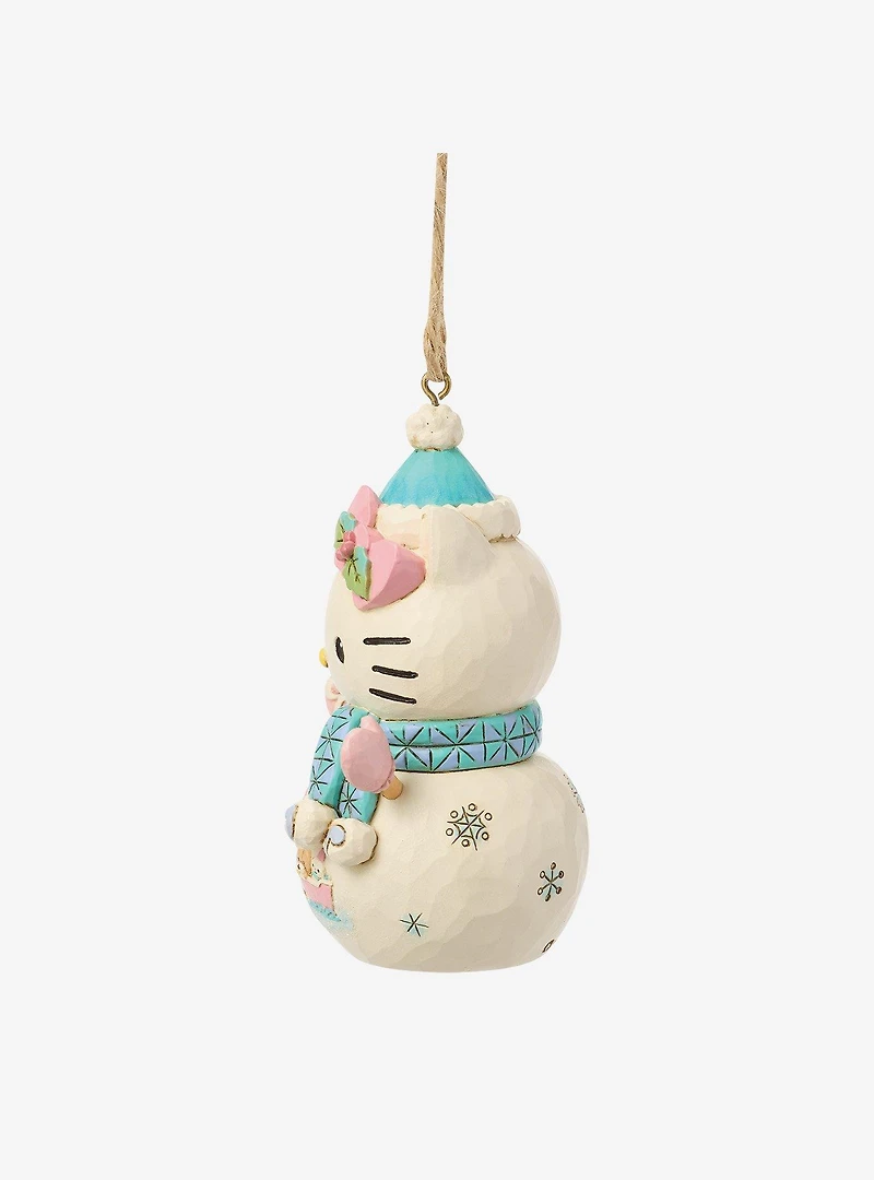 Jim Shore Sanrio Hello Kitty Snowman Hanging Ornament