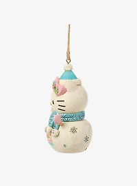 Jim Shore Sanrio Hello Kitty Snowman Hanging Ornament