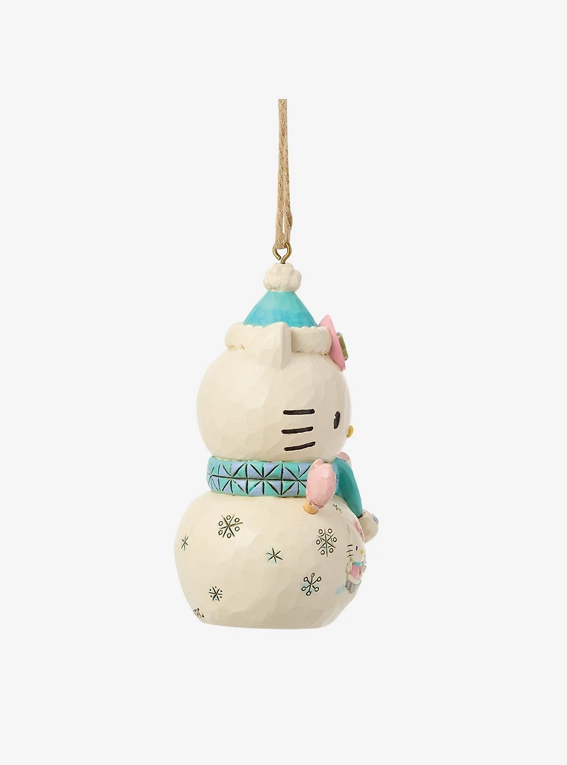 Jim Shore Sanrio Hello Kitty Snowman Hanging Ornament