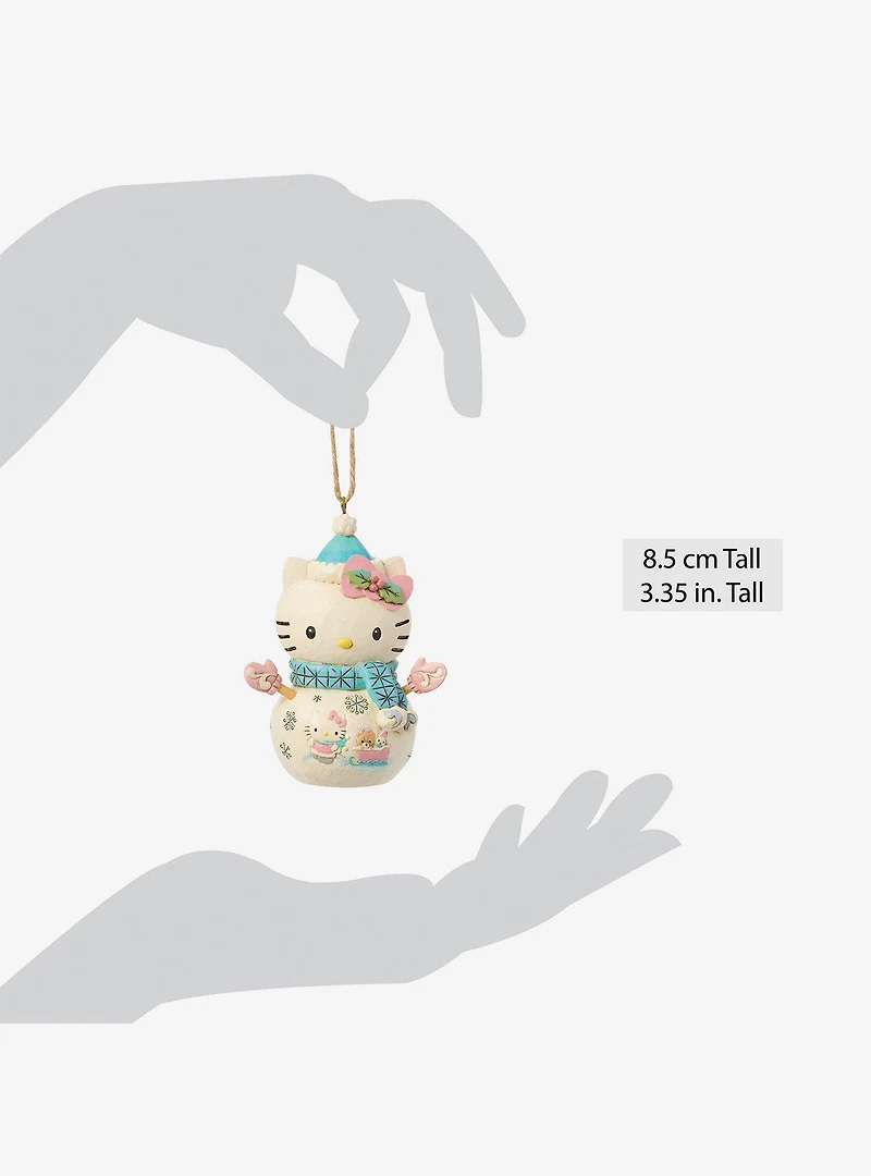 Jim Shore Sanrio Hello Kitty Snowman Hanging Ornament
