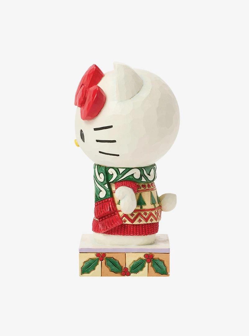 Jim Shore Sanrio Hello Kitty Knit Scarf Figurine