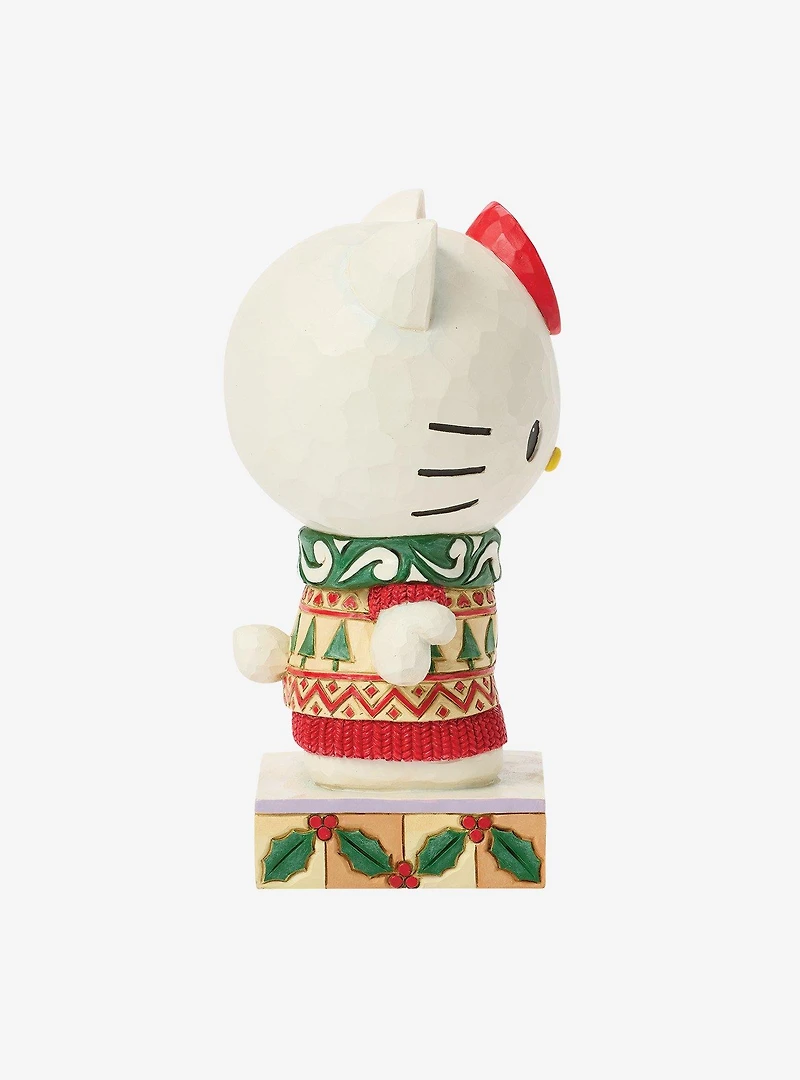 Jim Shore Sanrio Hello Kitty Knit Scarf Figurine
