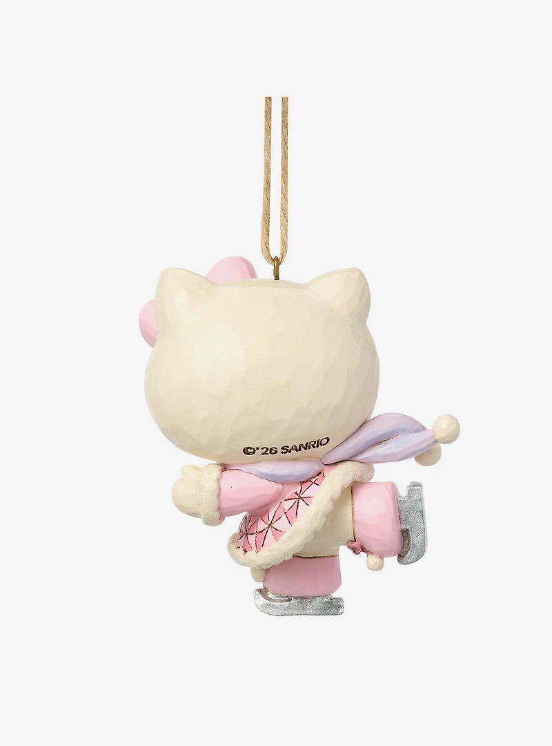 Jim Shore Sanrio Hello Kitty Ice Skating Hanging Ornament