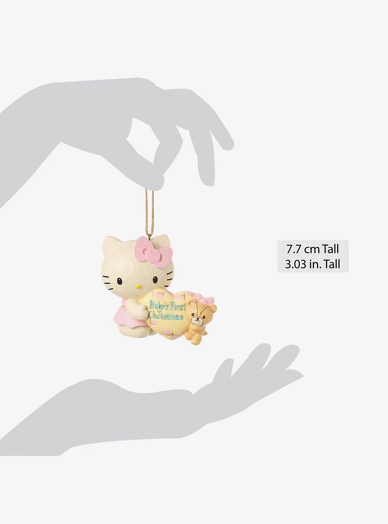 Jim Shore Sanrio Hello Kitty Baby's First Hanging Ornament