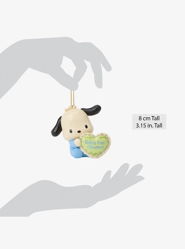 Jim Shore Sanrio Pochacco Baby's First Hanging Ornament