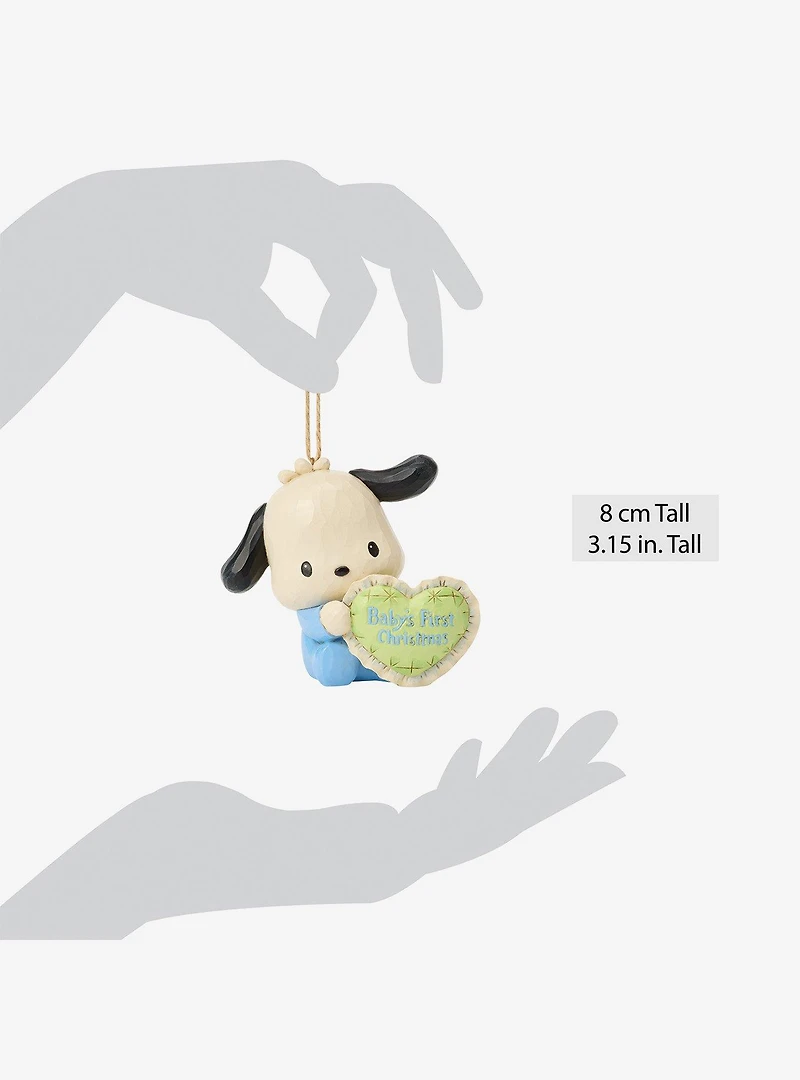 Jim Shore Sanrio Pochacco Baby's First Hanging Ornament