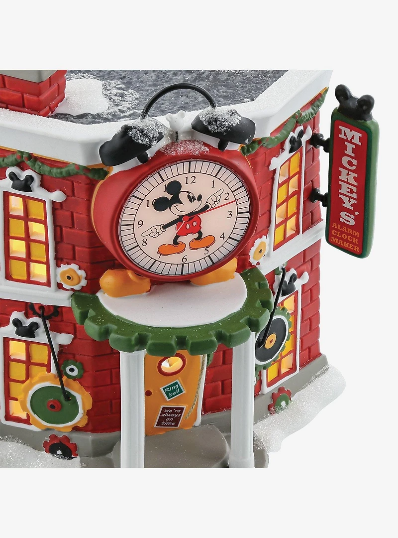 Department 56 Disney Village Mickey's Alarm Clock Shop Figurine