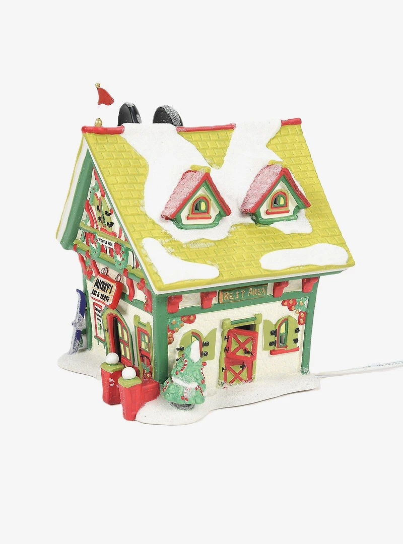 Department 56 Disney Village Mickey's Ski And Skate Figurine