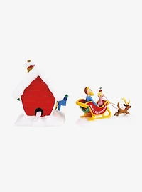 Department 56 Grinch Village Max's Sleigh Rides Figurine Set of 2