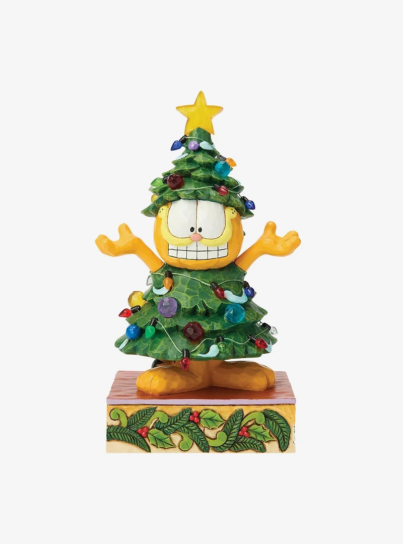Jim Shore Garfield Garfield LED Dressed Christmas Figurine