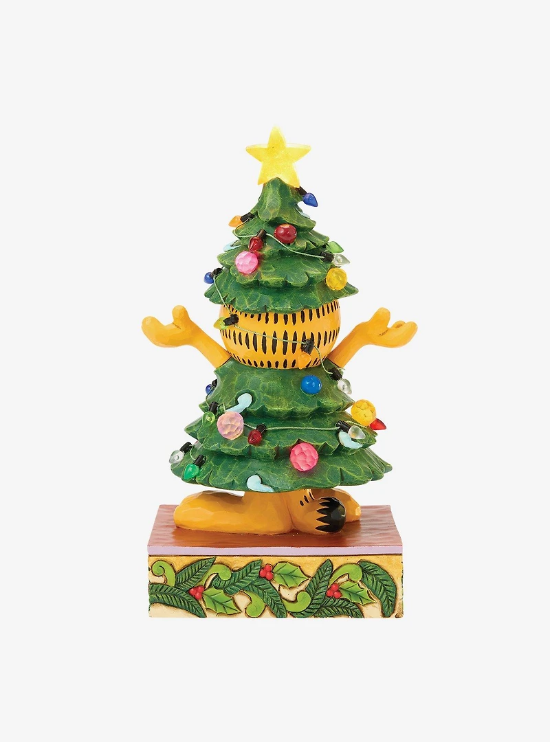 Jim Shore Garfield Garfield LED Dressed Christmas Figurine