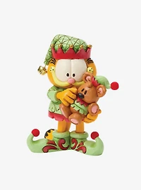 Jim Shore Garfield Garfield and Pooky in Elf Cost Figurine