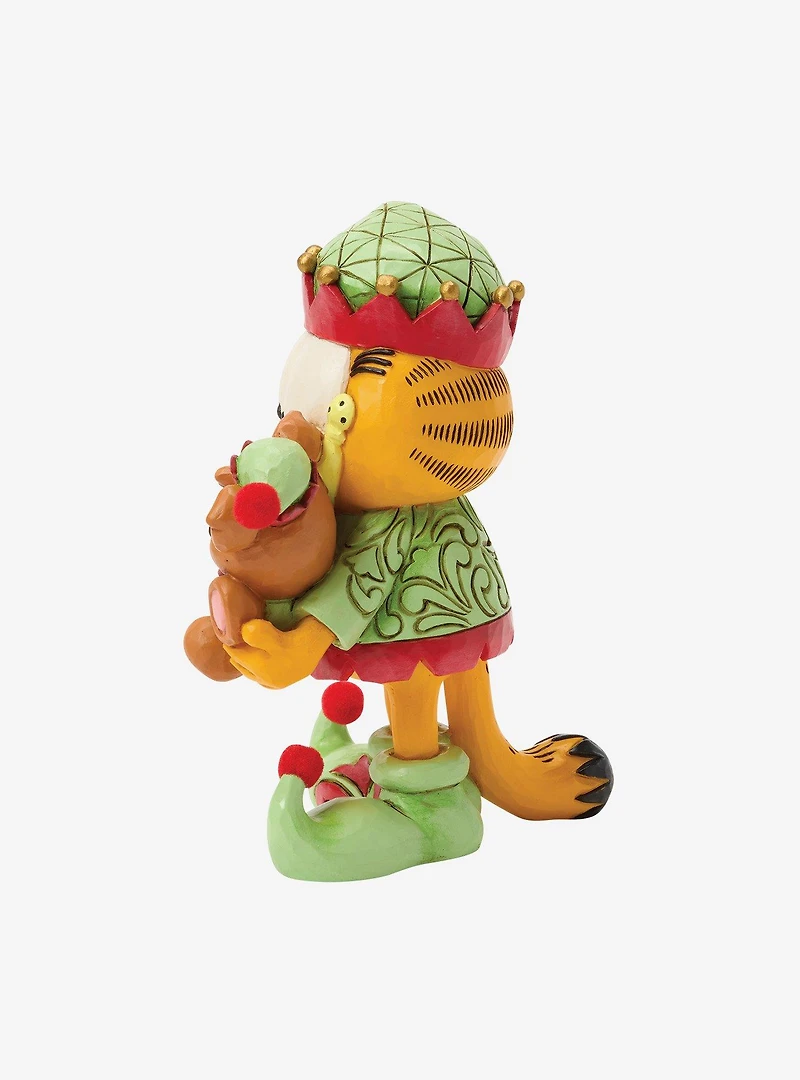 Jim Shore Garfield Garfield and Pooky in Elf Cost Figurine