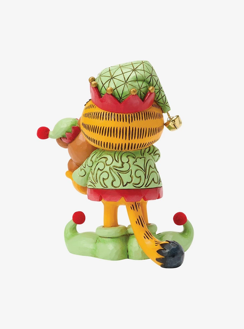 Jim Shore Garfield Garfield and Pooky in Elf Cost Figurine