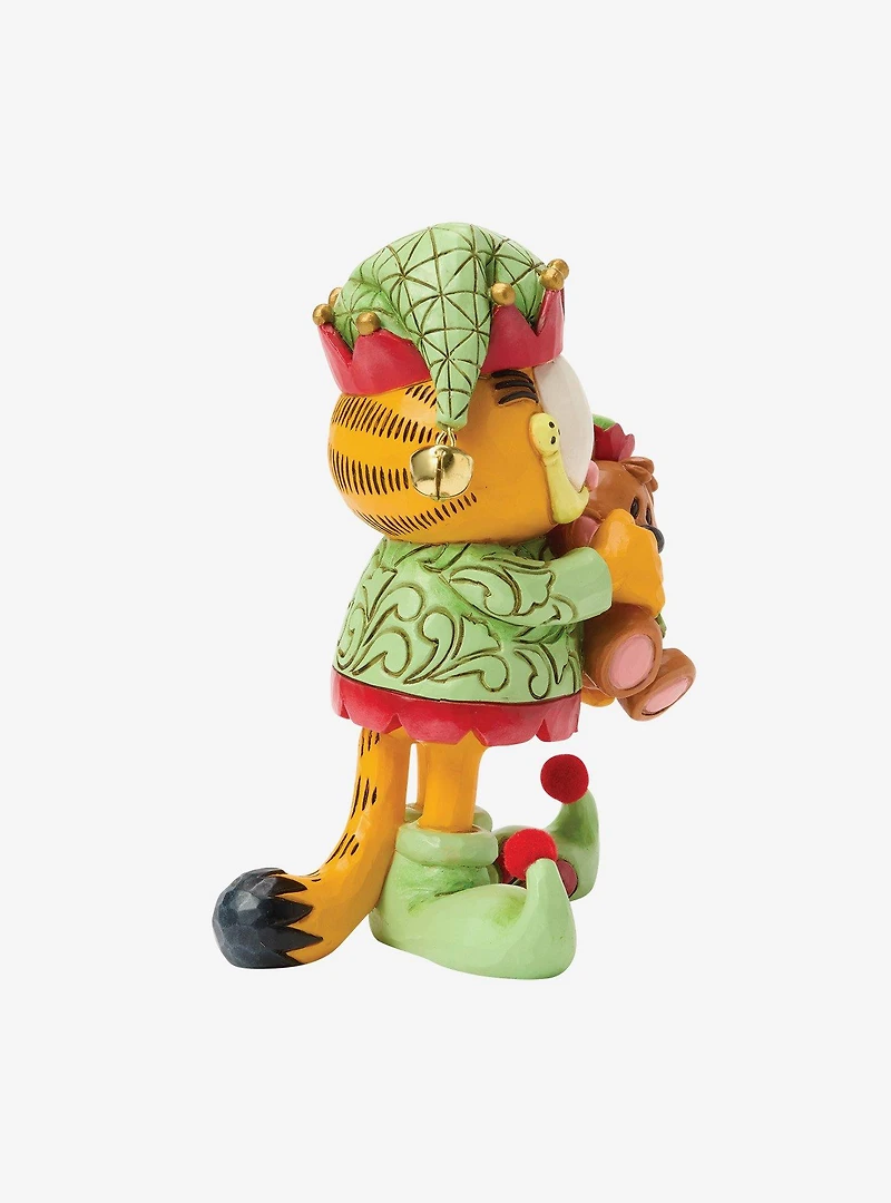 Jim Shore Garfield Garfield and Pooky in Elf Cost Figurine