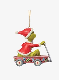 Jim Shore Grinch Grinch in Wagon Hanging Ornament