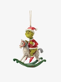 Jim Shore Grinch Grinch on Rocking Horse Hanging Ornament