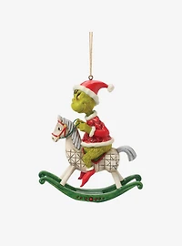 Jim Shore Grinch Grinch on Rocking Horse Hanging Ornament