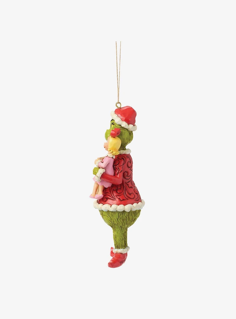 Jim Shore Grinch Grinch and Cindy Lou with Sign Hanging Ornament