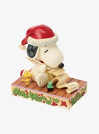 Jim Shore Peanuts Snoopy Christmas List Figurine