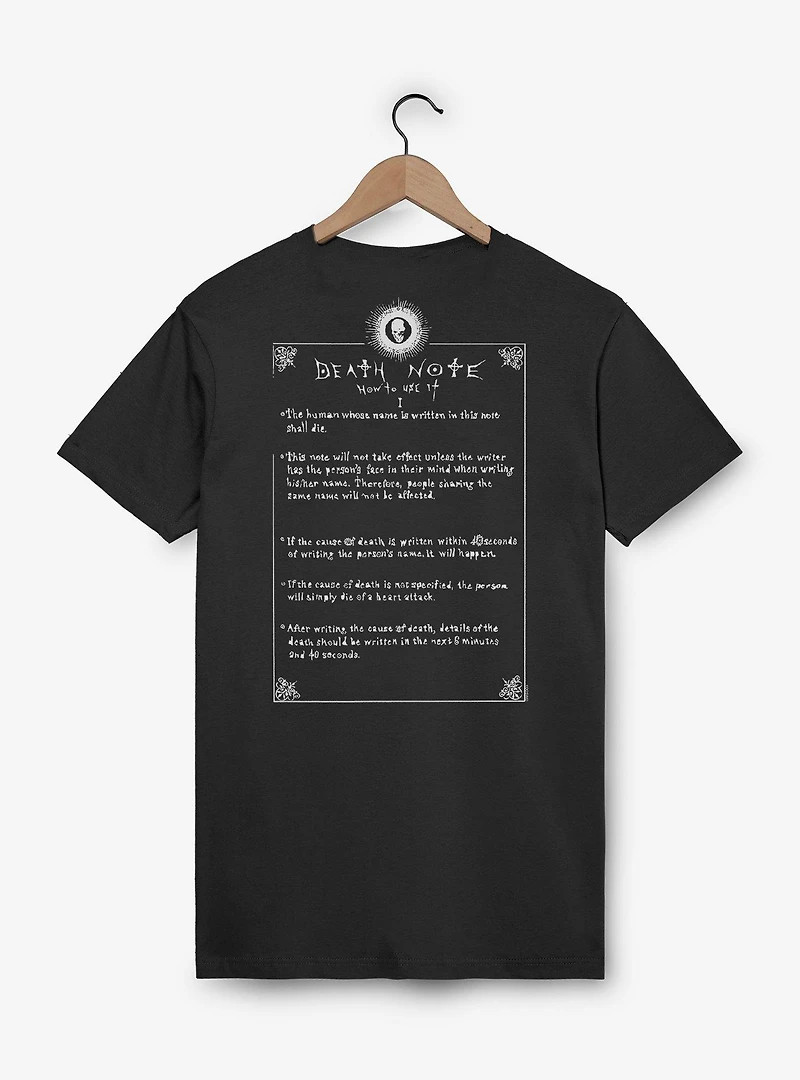 Death Note How To Use It Label T-Shirt