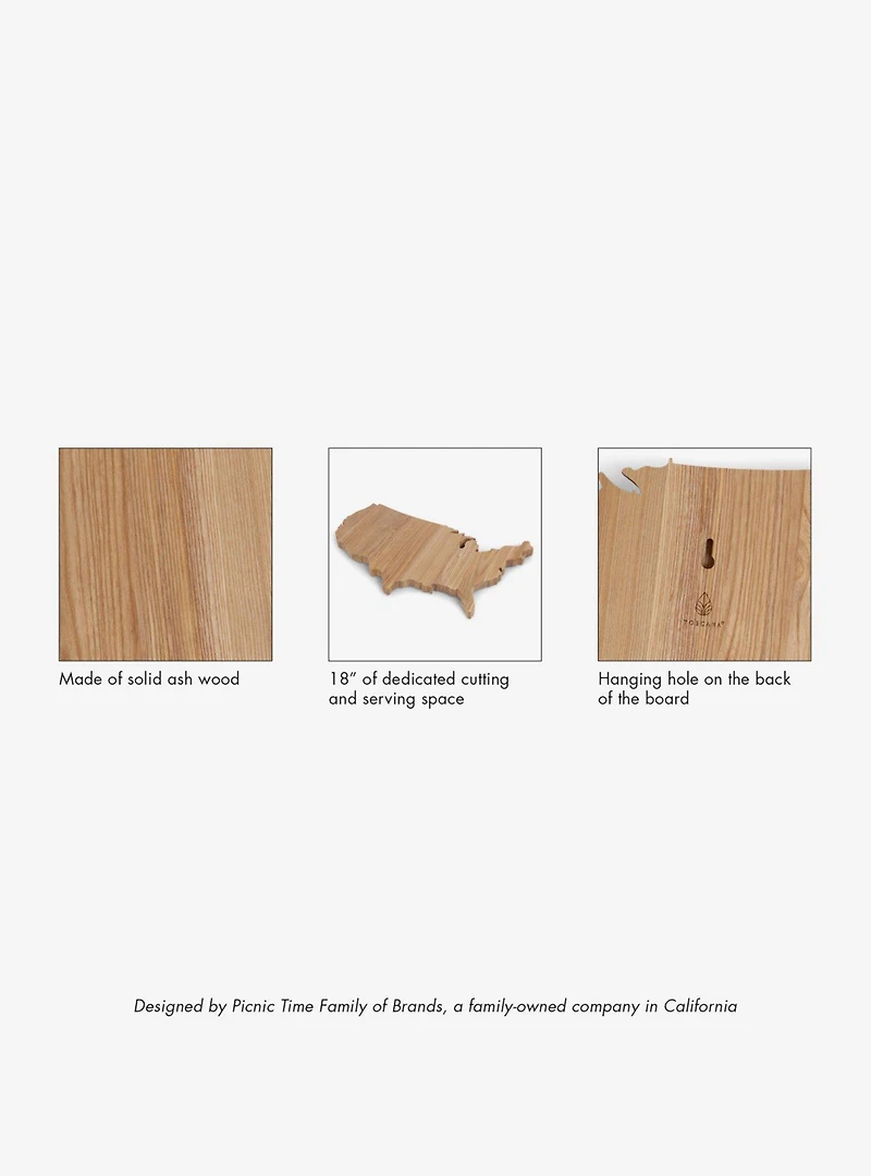 USA Map Ashwood Serving Board