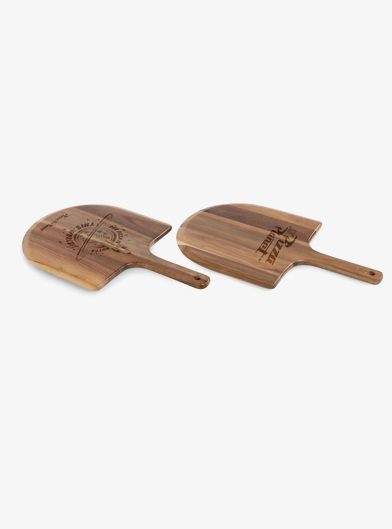 Disney Pixar Toy Story Pizza Planet Acacia Wood Personal Pizza Peel Serving Board Paddle Set of 2