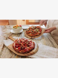 Disney Pixar Toy Story Pizza Planet Acacia Wood Personal Pizza Peel Serving Board Paddle Set of 2