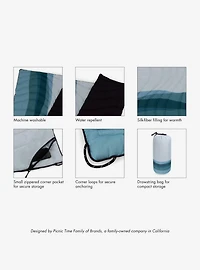 Morning Ocean Aura Outdoor Puffer Blanket