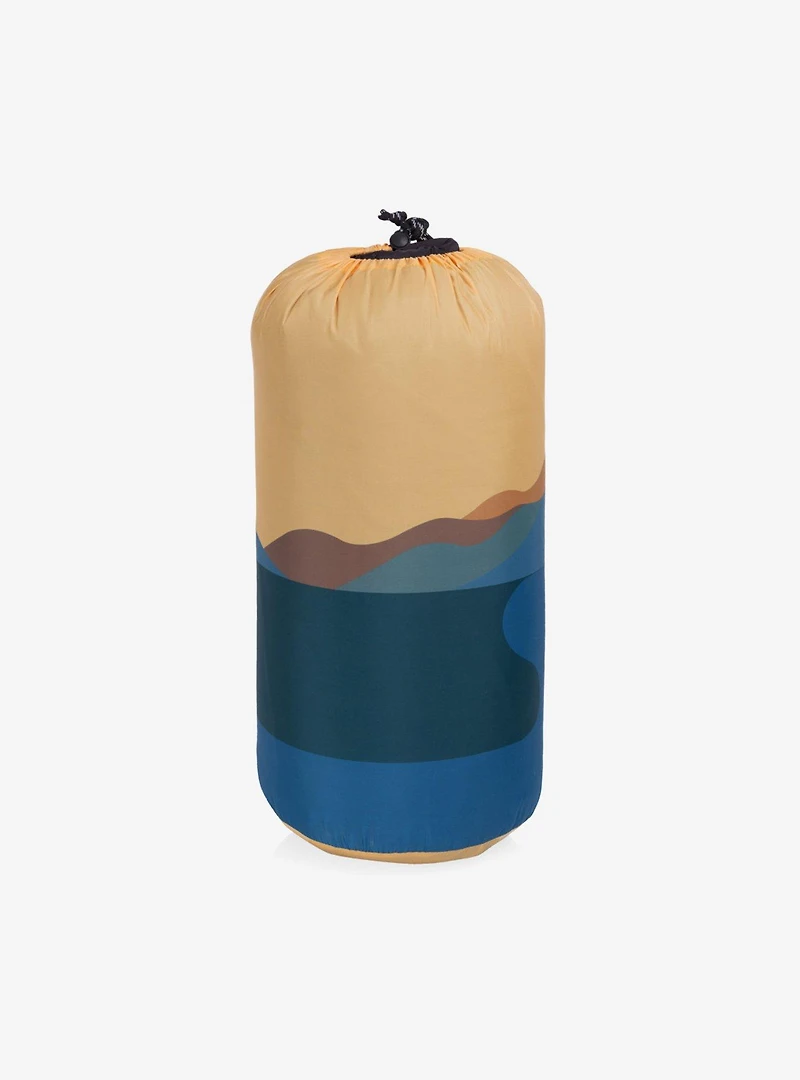 Sunrise Mountain Aura Outdoor Puffer Blanket