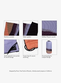 Sunset Desert Aura Outdoor Puffer Blanket