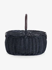 Black Evening Picnic Basket with Service for Two