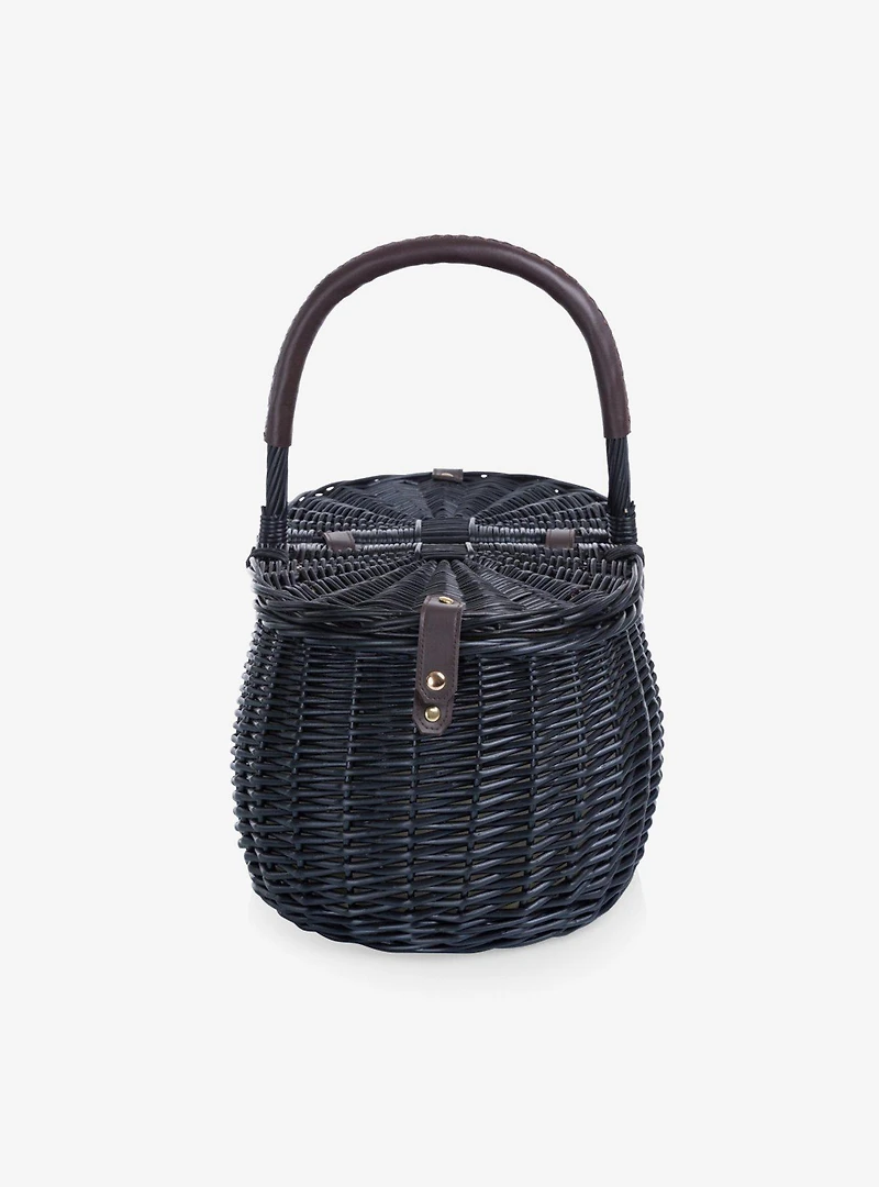 Black Evening Picnic Basket with Service for Two