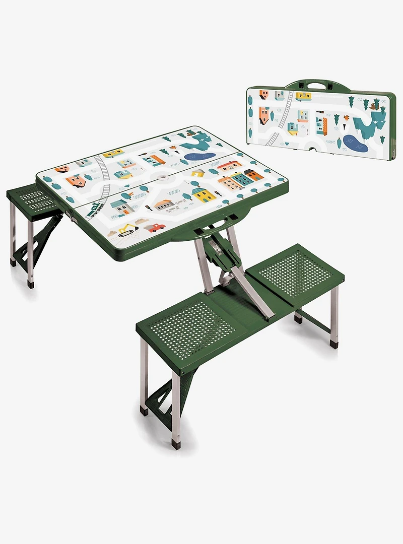 Hunter Green Play Town Picnic Table