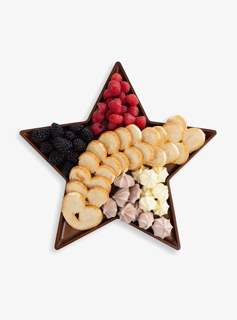 Star Parawood Serving Tray Stained