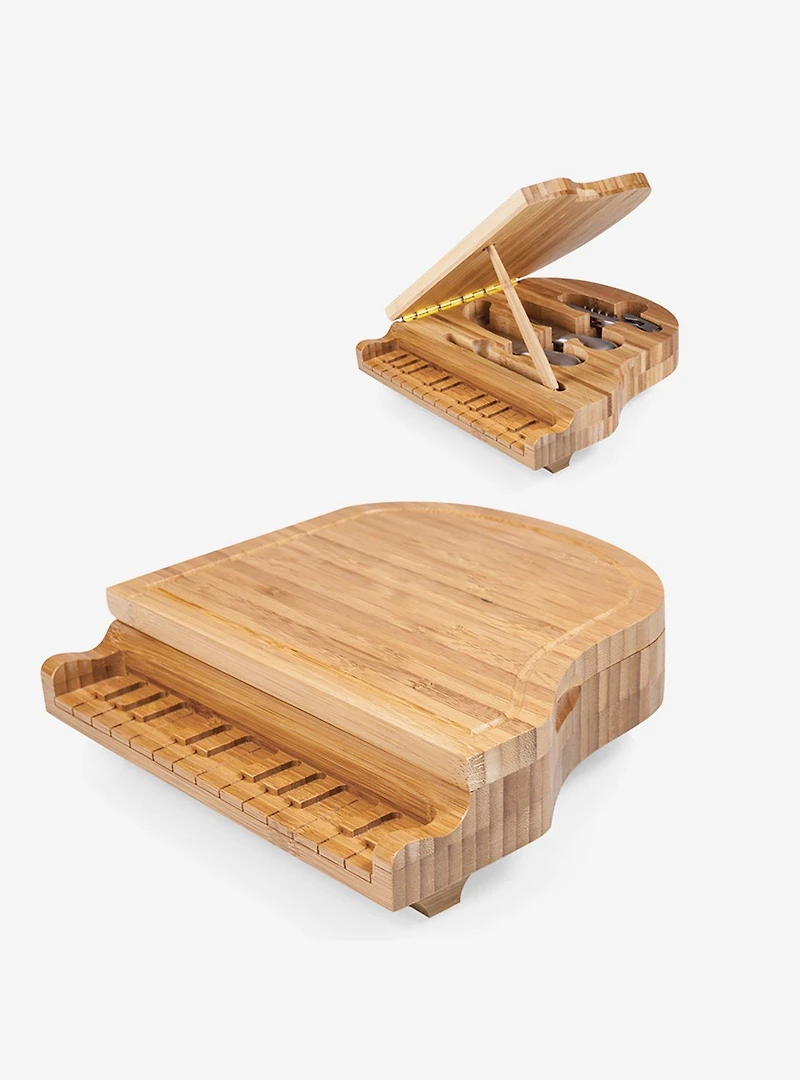 Piano Bamboo Cheese Cutting Board & Tools Set