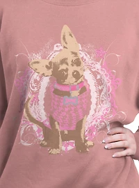 Legally Blonde Elle Bruiser Woods Coquette Womens Oversized Sweatshirt