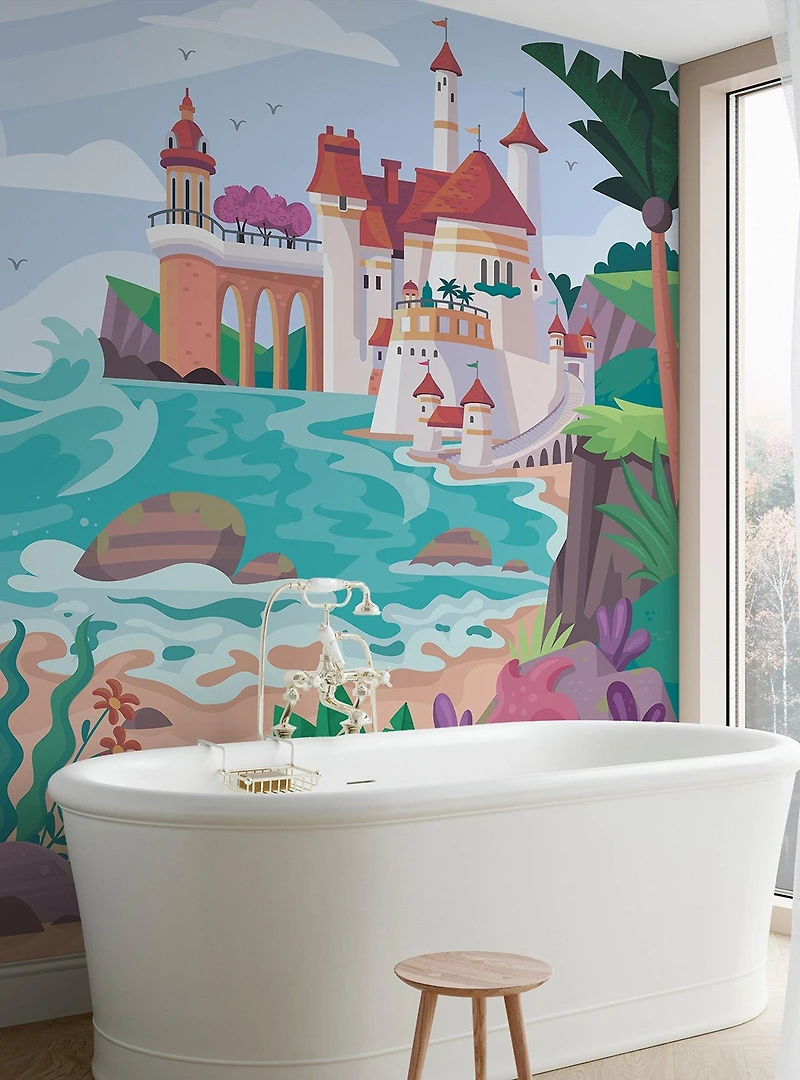 Disney The Little Mermaid Ariel Castle Blue Peel & Stick Mural