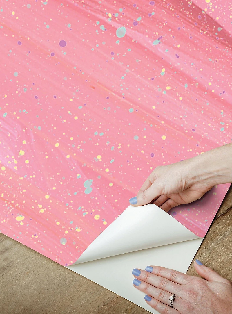 SpongeBob SquarePants Sunset Pink Peel & Stick Mural