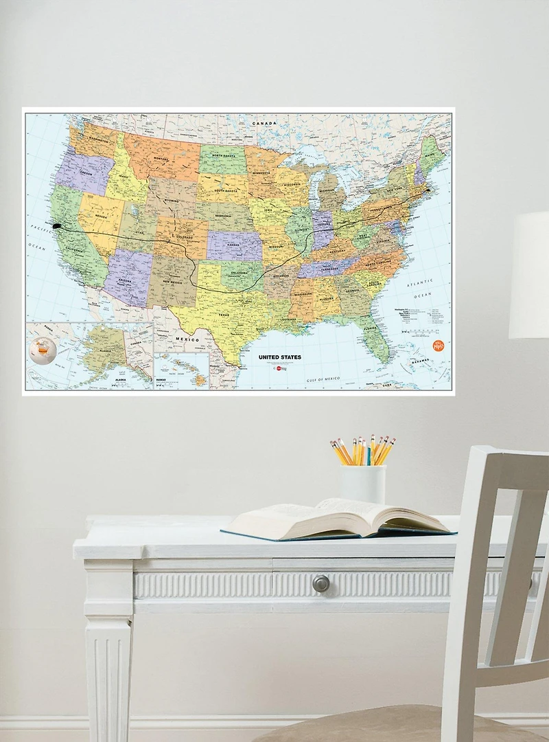 USA Dry Erase Map
