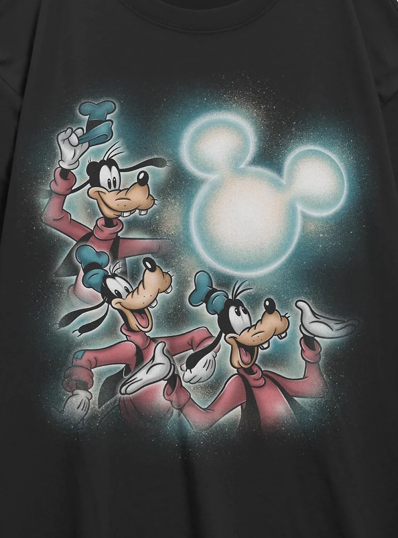 Disney Goofy Mickey Moon Womens Oversized T-Shirt BoxLunch Exclusive