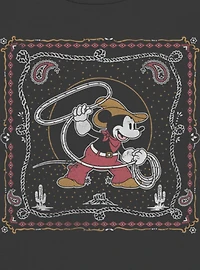 Disney Mickey Mouse Western Cowboy Paisley Womens Baby T-Shirt BoxLunch Exclusive