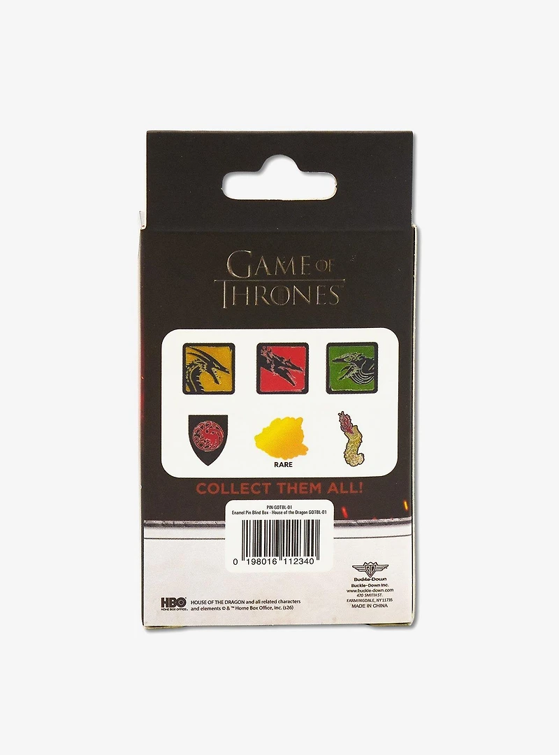 House of the Dragon Mystery Enamel Pin Blind Box Series 2 Pack