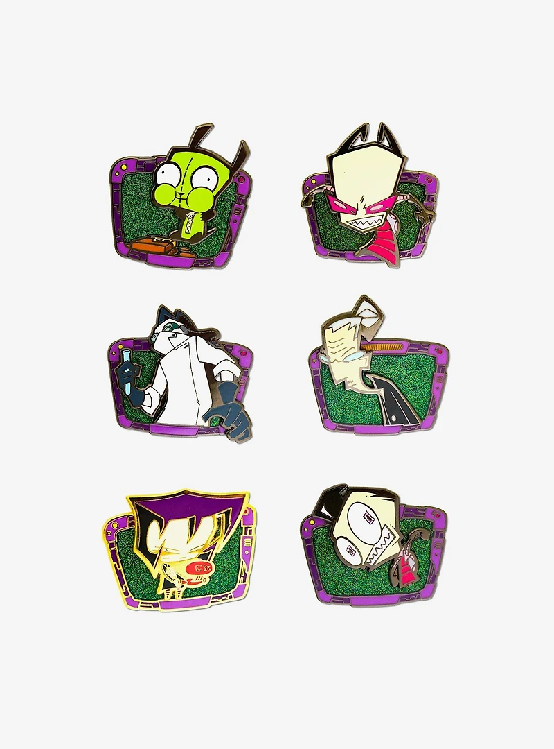 Invader Zim TV Frame Mystery Enamel Pin Blind Box Series 2 Pack