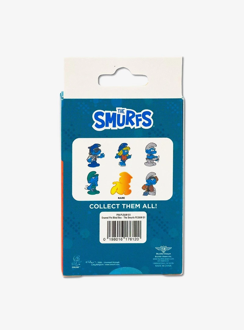 The Smurfs Working Mystery Enamel Pin Blind Box Series 2 Pack