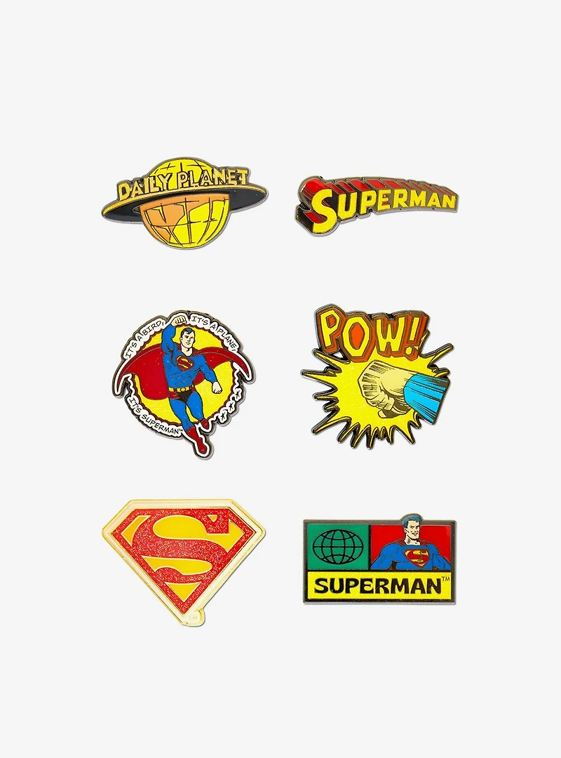 DC Comics Superman Mystery Enamel Pin Blind Box Series 2 Pack