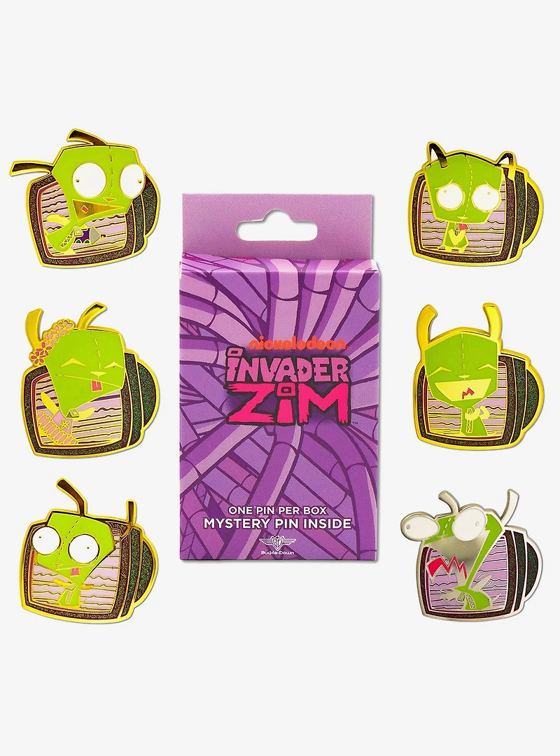 Invader Zim Glow in the Dark Mystery Enamel Pin Blind Box Series